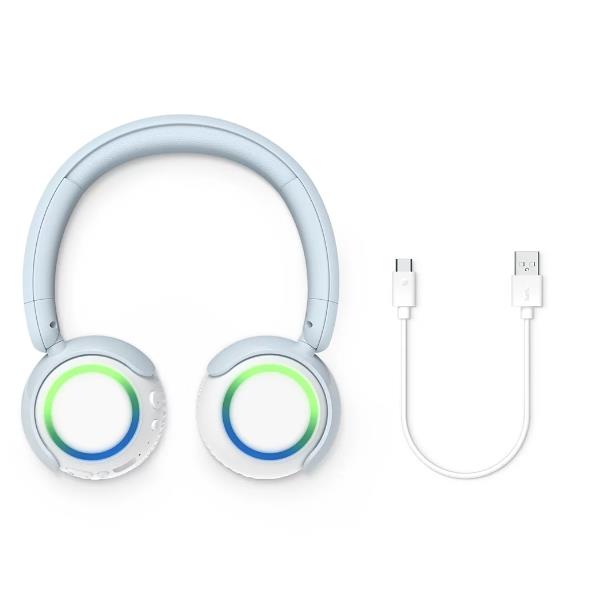 Philips CUFFIA ON-EAR WIRELESS PER BAMBINI BLUETOOTH MICROFONO - AZZURRO - Cuffie e Auricolari