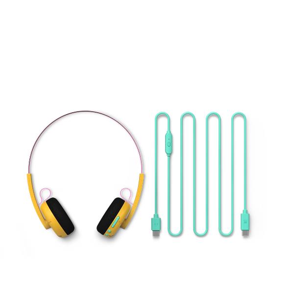 Cuffie On-Ear Wireless Philips The Ringo Duo Bluetooth Giallo con Microfono - SKU: TAMS1YL/00