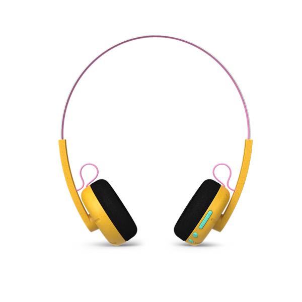 Cuffie On-Ear Wireless Philips The Ringo Duo Bluetooth Giallo con Microfono - SKU: TAMS1YL/00 - Immagine 2