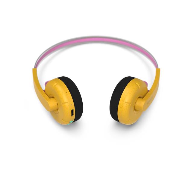 Cuffie On-Ear Wireless Philips The Ringo Duo Bluetooth Giallo con Microfono - SKU: TAMS1YL/00 - Immagine 7