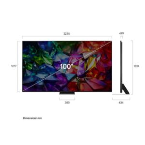 TV LG 100 EVO AI 4K UHD WebOS26 con Base Centrale