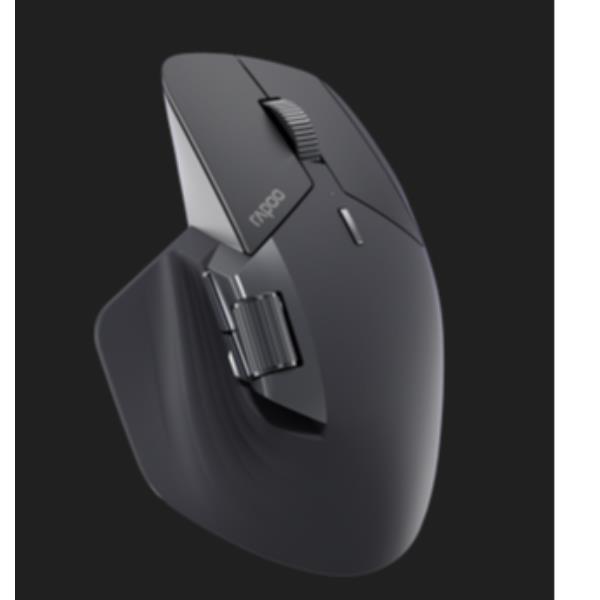 Mouse Rapoo MT760L Large Grey Black Ergonomico BlueTrack - immagine 2