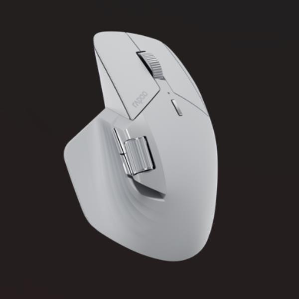 Mouse Wireless Rapoo MT760L Large Ergonomico Bianco - immagine 2