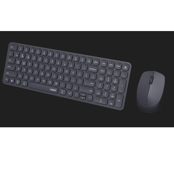 Tastiera Wireless Rapoo 9310M Slim Multimode Combo Black IT - immagine 2