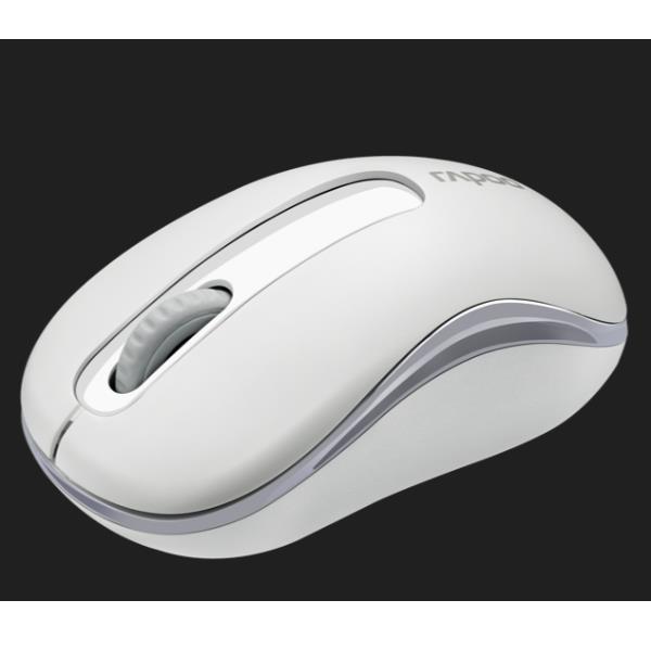Mouse Wireless Rapoo M10+ 2.4GHz Bianco Ergonomico