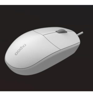 Mouse Rapoo N100 Ottico Fila USB Bianco Ergonomico