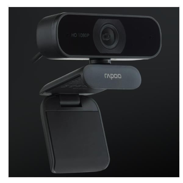 Webcam Rapoo XW180 Full HD 1080p con Microfono USB per Smart Working - immagine 2