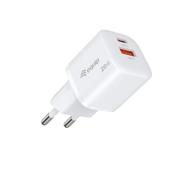 Caricabatterie da Parete EQUIP 2 Porte 20W GaN USB PD per Smartphone - SKU: 245526 - Immagine 3
