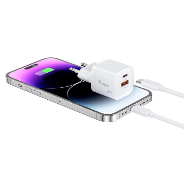 Caricabatterie da Parete EQUIP 2 Porte 20W GaN USB PD per Smartphone - SKU: 245526 - Immagine 8