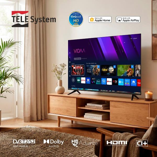 TV 40 Telesystem FHD Smart Vidaa - 1920x1080 - SKU: 28000252 - Immagine 2