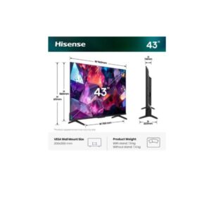 TV Hisense 43 Q7S PRO QLED 4K Smart VIDAA 144Hz - SKU: 43Q7S-PRO