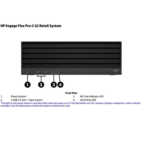 PC Desktop HP Engage Flex Pro C G2 Celeron 8GB 512GB SSD - SKU: 55886974 - Immagine 6