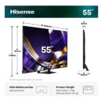 TV Hisense 55” U7S Pro Mini LED 4K UHD Smart VIDAA 165Hz