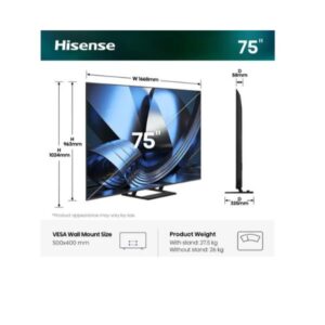 TV Hisense 75U79SE Mini LED 4K 144Hz Smart VIDAA 75 Pollici - SKU: 75U79SE