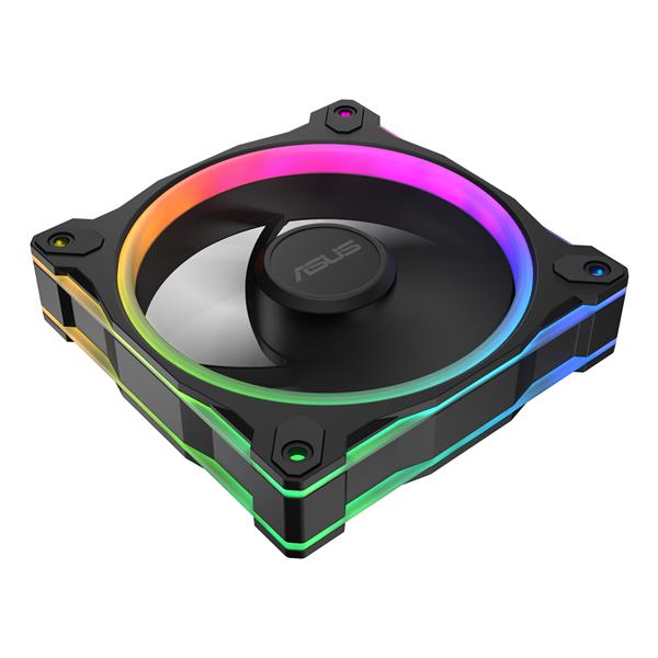 Ventola PC Asus PRIME MR120 ARGB Reverse Black 120mm 1600 RPM - immagine 6