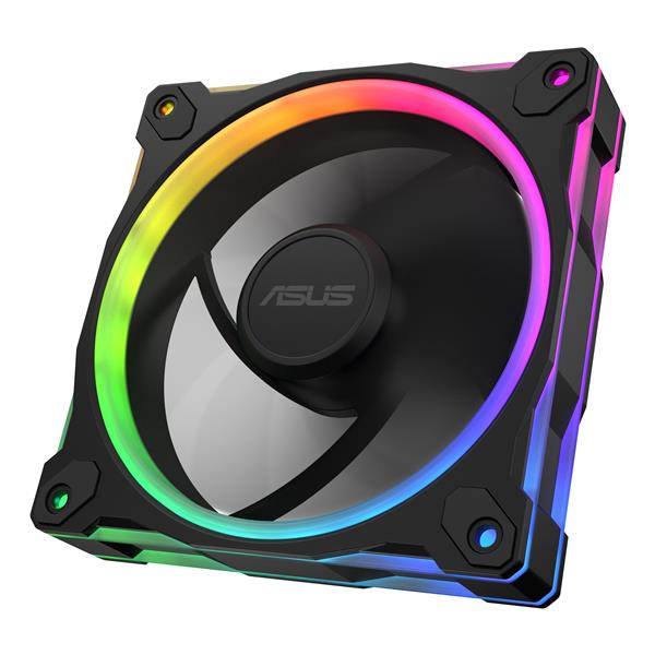 Ventola PC Asus PRIME MR120 ARGB Reverse Black 120mm 1600 RPM - immagine 8