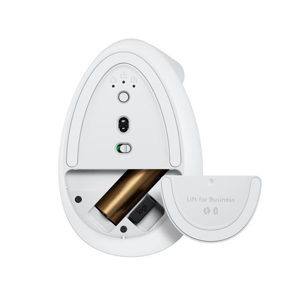 Mouse Ergonomico Logitech LIFT Verticale Wireless Bluetooth Bianco - SKU: 910-006496 - Immagine 6