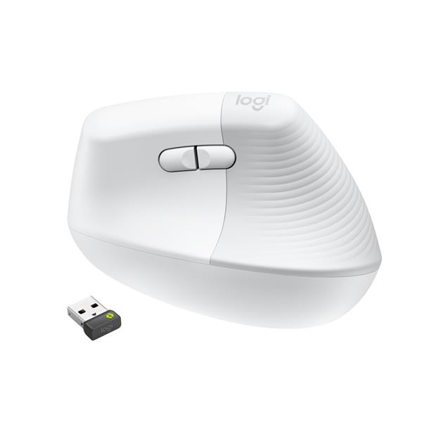 Mouse Ergonomico Logitech LIFT Verticale Wireless Bluetooth Bianco - SKU: 910-006496 - Immagine 7