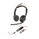 Cuffie Stereo Poly HP Blackwire 5220 con Microfono per Ufficio