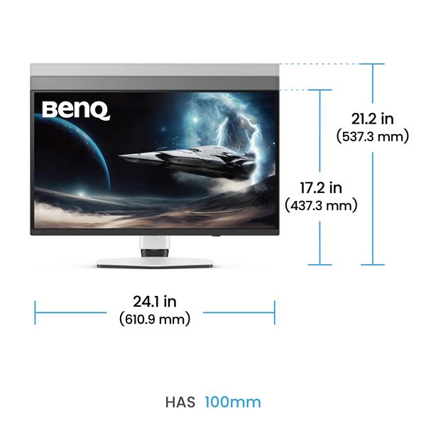 Monitor Gaming BenQ EX271UZ 27 OLED 4K UHD 3840px HDMI - SKU: 9H.LP2LA.TBE - Immagine 10