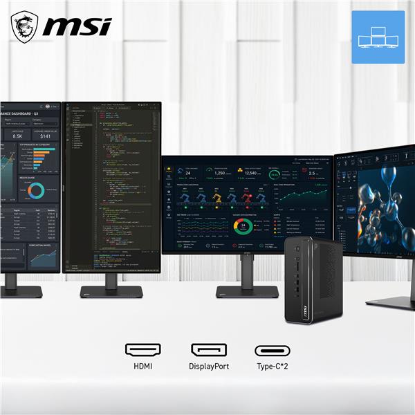 Mini PC MSI PRO MAX EDGE AI Ryzen AI Max PRO 395 128GB SSD 2TB - SKU: 9S6-B4001S-005 - Immagine 2