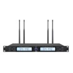 Ricevitore Radiomicrofoni Empire UHF 4 Canali Nero 120 Frequenze