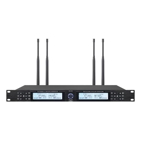 Ricevitore Radiomicrofoni Empire UHF 4 Canali Nero 120 Frequenze - SKU: AV.BR400