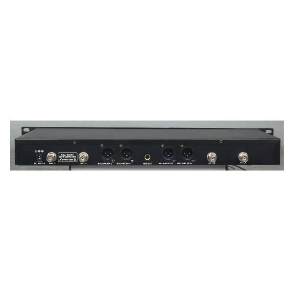 Ricevitore Radiomicrofoni Empire UHF 4 Canali Nero 120 Frequenze - SKU: AV.BR400 - Immagine 3