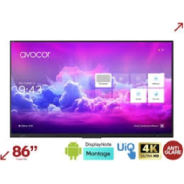 Monitor LCD Avocor AVE-8650 86" 4K UHD LED per Aule e Sale Riunioni
