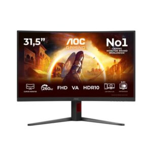 Monitor Gaming AOC 32" Curvo VA 260Hz 1ms Full HD