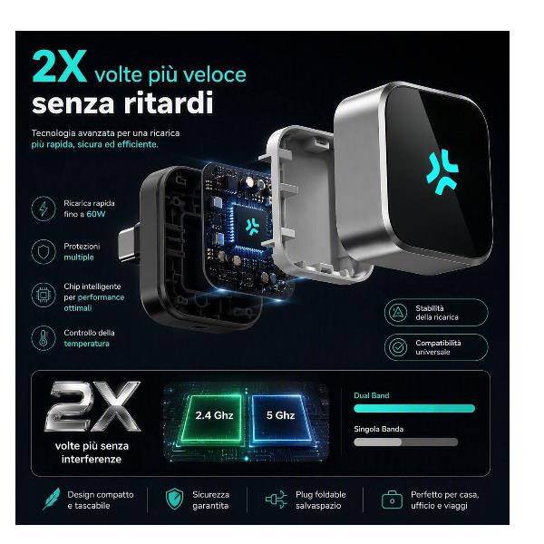 Celly CARPLAY2IN1 - Adattatore Wireless Carplay & Android Auto 2in1 - Caricabatterie - immagine 5