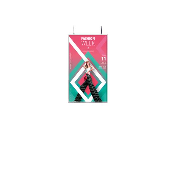 Totem Multimediale Yashi Quadro Vetrina 49 4K ADS 4500 cdm Indoor Bianco - SKU: DY49025 - Immagine 2