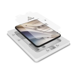 Celly FILMKIT1202 - Pellicola protettiva per display interno, nella confezione sono presenti. spatola, fissatore, assorbitore di polvere, panno per iPhone Ultra - Proteggi schermo