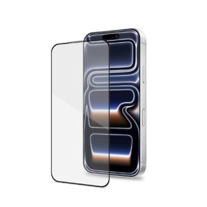 Celly FULLGLASS - Vetro 9H con bordo colorato nero compatibile con Apple iPhone 18 Pro/ iPhone 17 Pro [IPHONE 18 CASES] - Proteggi schermo