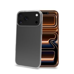 Celly GELSKIN - Cover morbida trasparente in TPU compatibile con Apple iPhone 18 Pro Max/ iPhone 17 Pro Max [IPHONE 18 CASES] - Cover