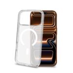 Celly GELSKINMAG – Cover morbida trasparente TPU, compatibile con tecnologia Magsafe, anello magnetico color Bianco per Apple iPhone 18 Pro Max/ iPhone 17 Pro Max [IPHONE 18 CASES] – Cover