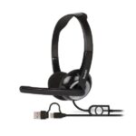 Hamlet CUFFIA STEREO CON MIC USB-C USB-A – Cuffie e Auricolari