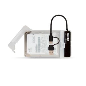 Box Esterno Hamlet per HDD SSD 2,5 SATA III con USB-C e USB-A 5 Gbps - SKU: HXD25-U6-CA