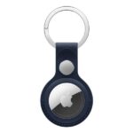 Portachiavi Apple AirTag in Tessuto FineWoven Blu con Anello in Acciaio