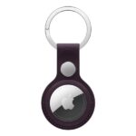 Portachiavi Apple AirTag in Tessuto FineWoven Viola Mora con Anello in Acciaio