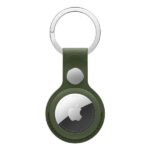 Portachiavi Apple AirTag in Tessuto FineWoven Muschio con Anello in Acciaio