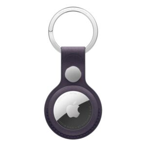 Portachiavi Apple AirTag in Tessuto FineWoven Viola Mezzanotte con Anello in Acciaio - SKU: MGG04ZM/A