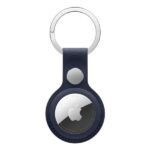 Portachiavi Apple AirTag in Tessuto FineWoven Blu Navy con Anello in Acciaio