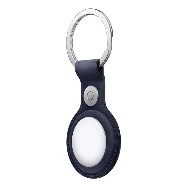 Portachiavi Apple AirTag in Tessuto FineWoven Blu Navy con Anello in Acciaio - SKU: MGG14ZM/A - Immagine 3