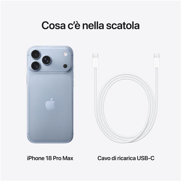 Smartphone Apple iPhone 18 Pro Max 2TB Display 6,9 A19 Pro iOS 26 Dual SIM - SKU: MJY54QL/A - Immagine 2