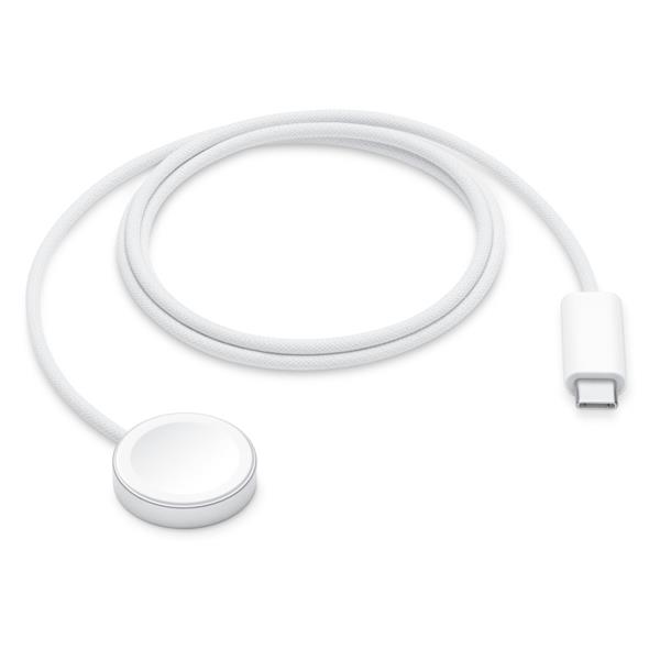 Cavo Ricarica Apple Watch Magnetico Fast Charge USB-C 1m Nylon Bianco - SKU: ML434TY/A - Immagine 2