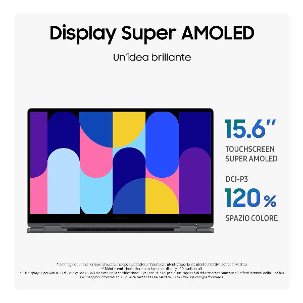 Notebook Samsung Galaxy Book5 360 15,6 Touch Intel Core Ultra 7 16GB 512GB Copilot PC - SKU: NP754QHA-KA3IT - Immagine 6