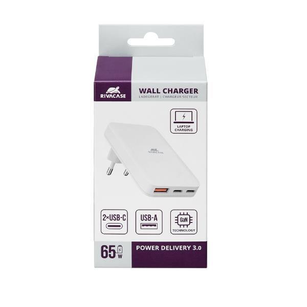 Alimentatore Notebook Rivacase Slim 65W Bianco Compatto - SKU: PS4034 - Immagine 4