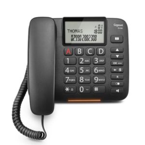 Telefono Fisso Gigaset DL380 Black con Vivavoce