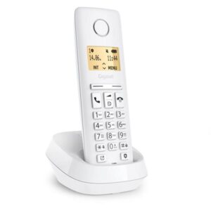 Telefono Cordless Gigaset PURE 100 Sistema DECT/GAP con Vivavoce Bianco